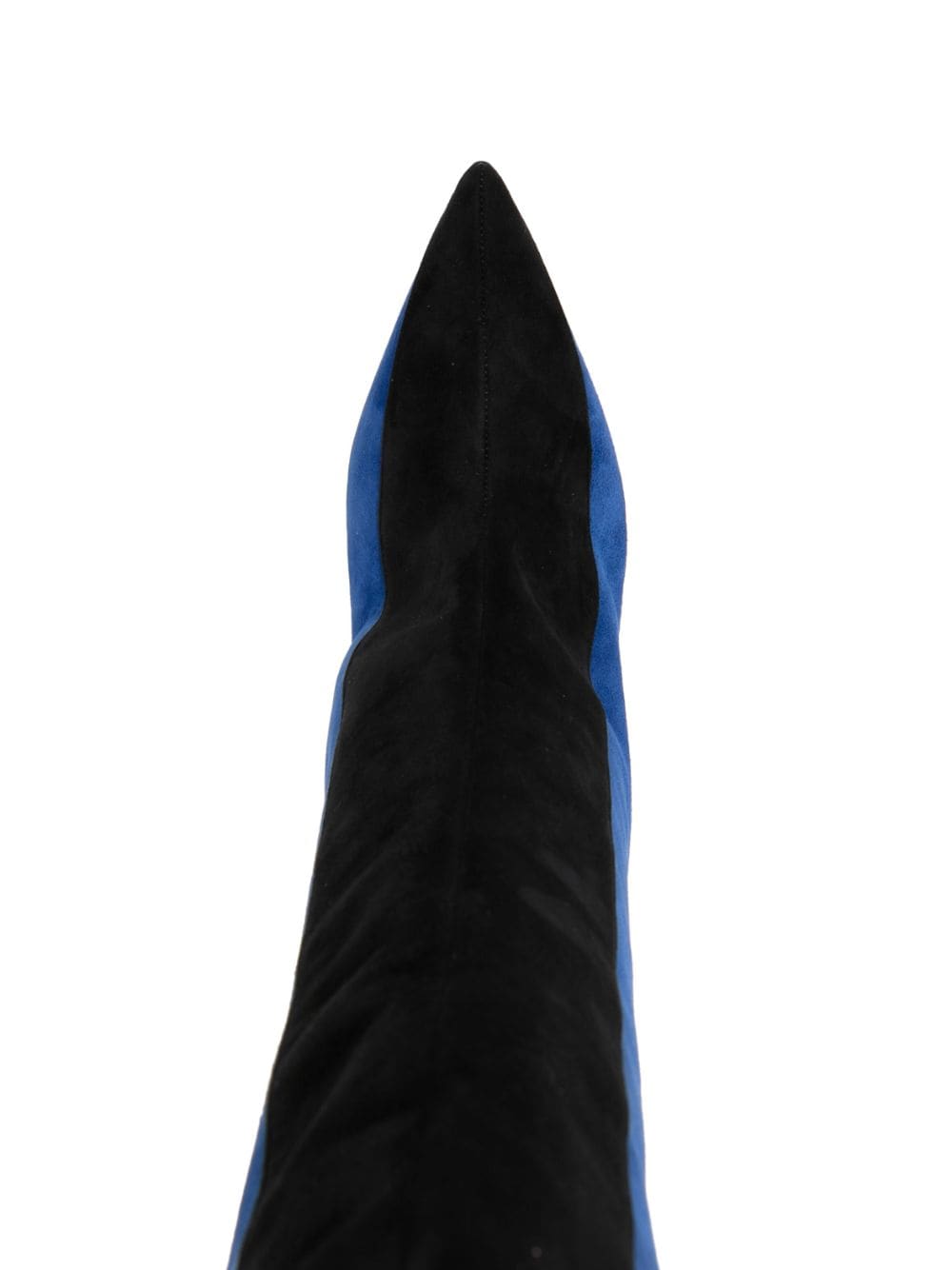 Shop Manolo Blahnik Chicuyuhi 85mm Suede Thigh-high Boots In Blue