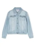Liu Jo Kids buttoned washed-denim jacket - Blue