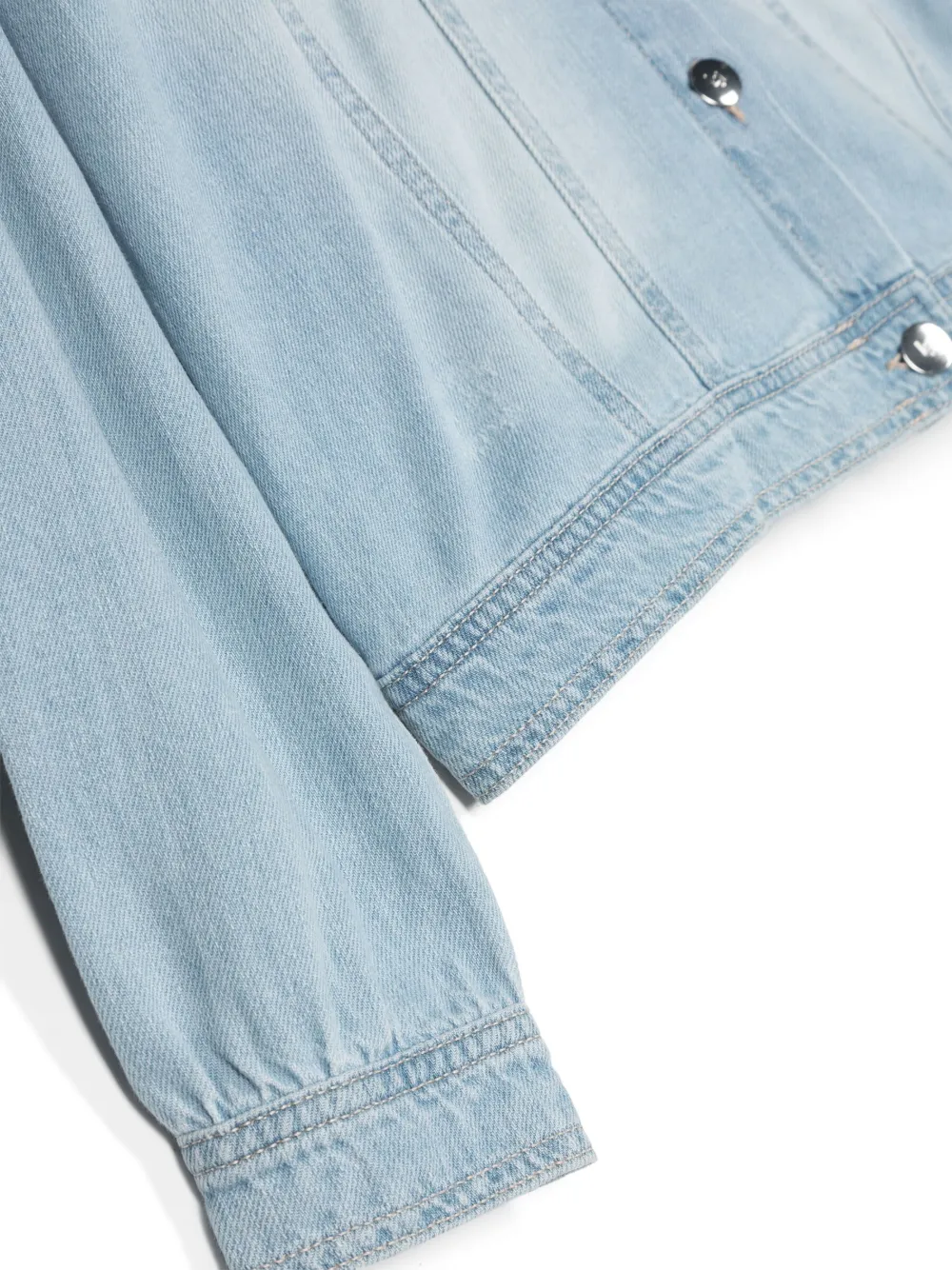  Liu Jo Kids Buttoned Washed-denim Jacket - Blue 
