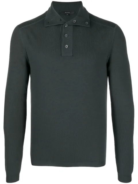 Gucci Fein gestricktes Poloshirt