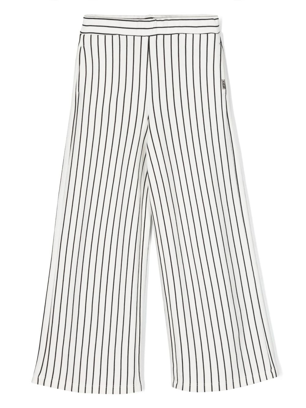 LIU JO multi-way stripe-pattern trousers - White