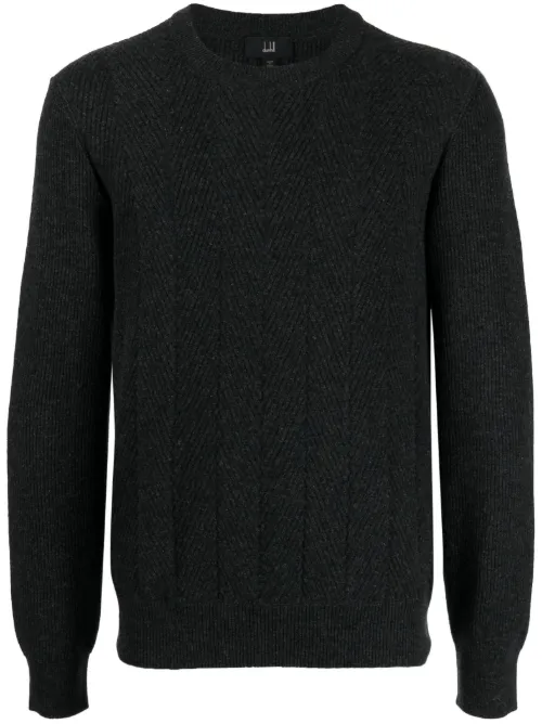 Pull en laine à col rond - Dunhill - Modalova