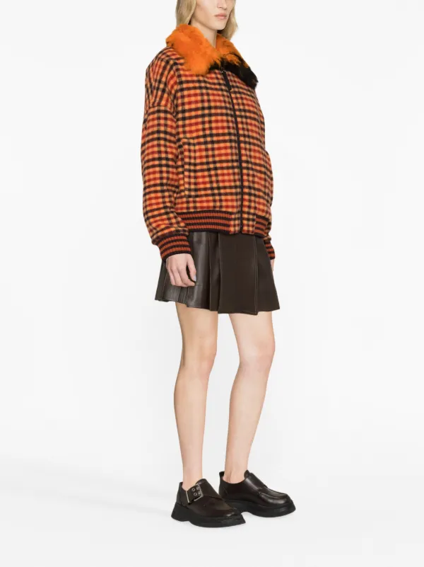 Topshop orange puffer on sale jacket