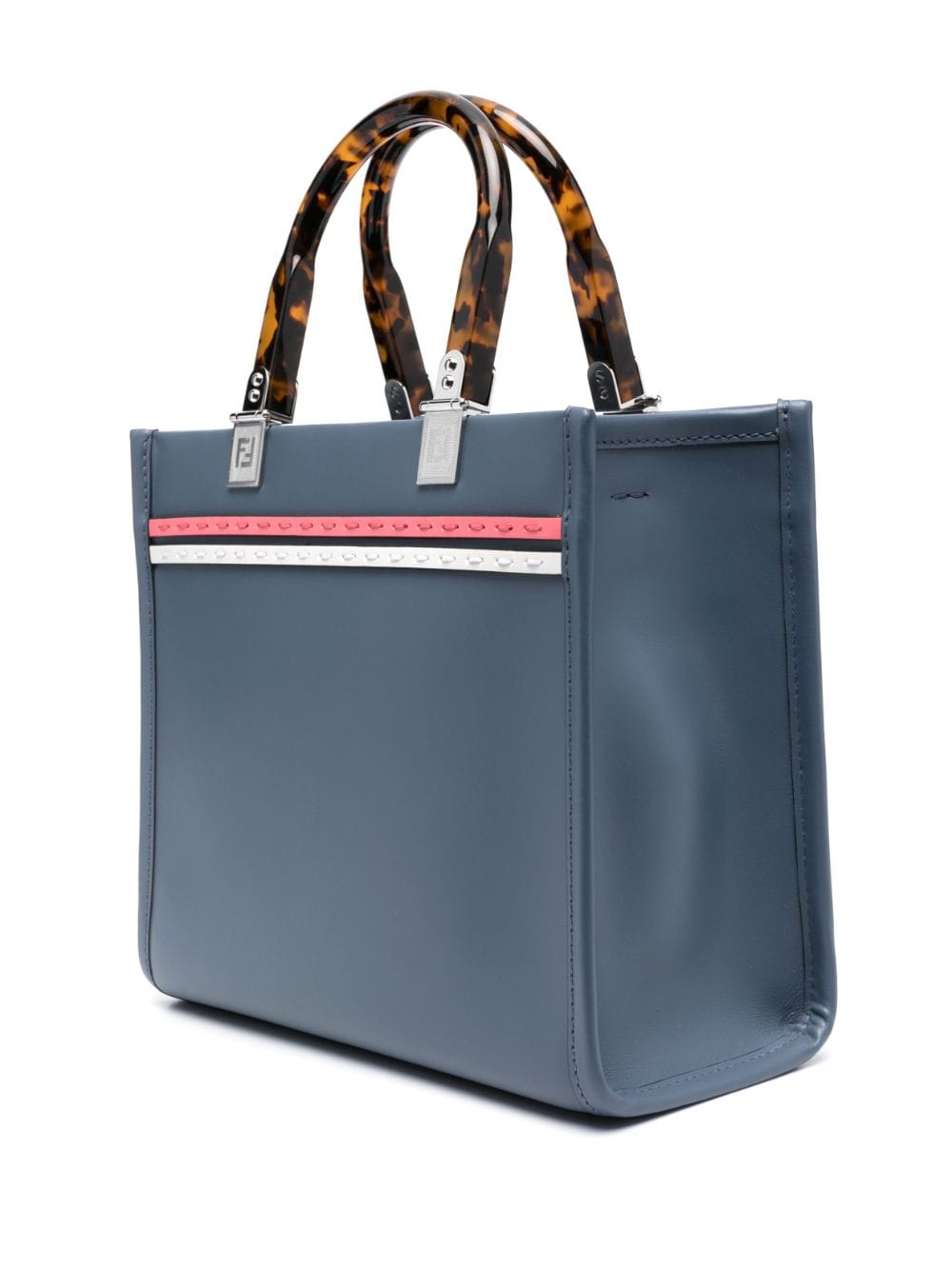 FENDI Sunshine shopper met logo-reliëf Blauw