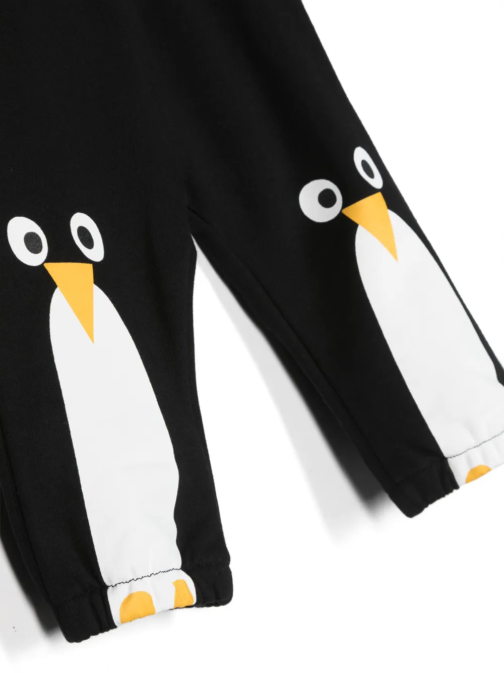 Shop Stella Mccartney Penguin-print Cotton Joggers In Black