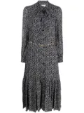 Michael Michael Kors abstract-print midi shirt dress - White