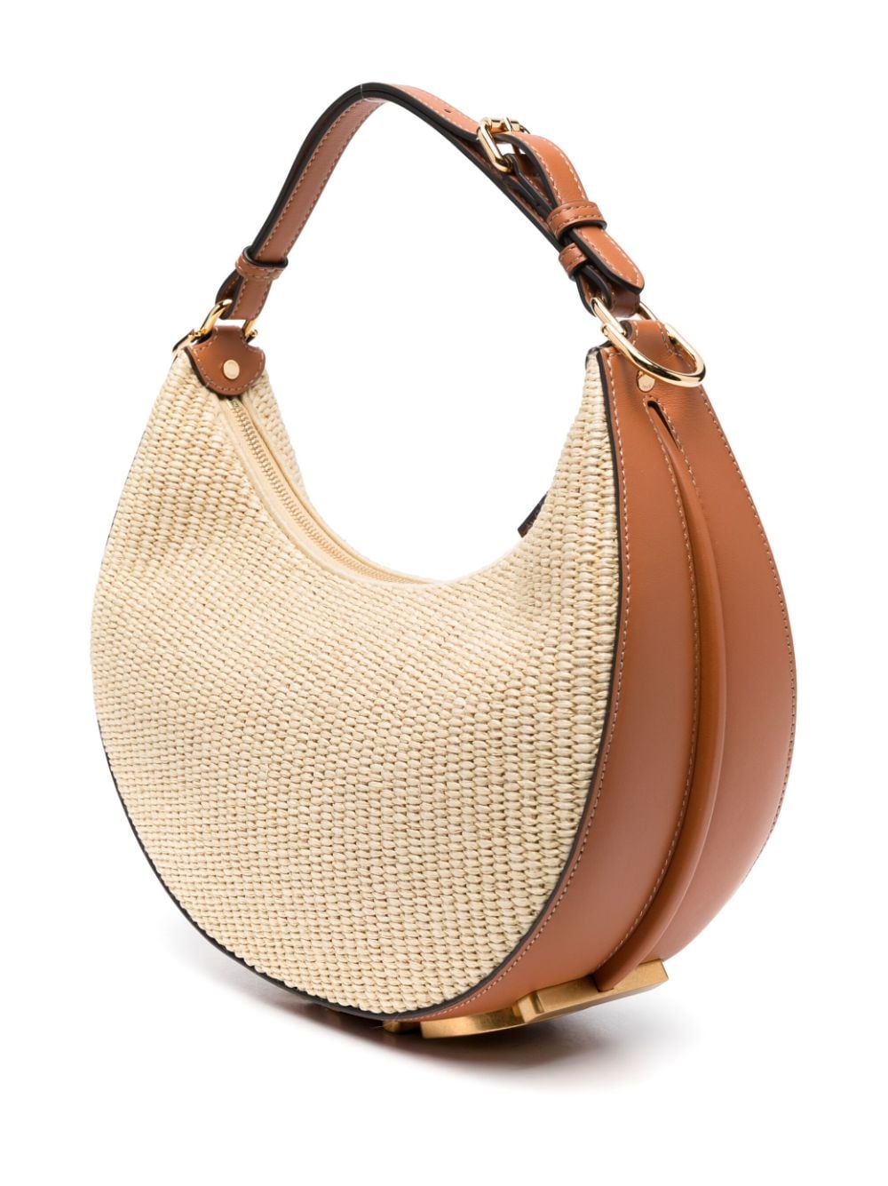 Shop Fendi Small Graphy Interwoven Bag In Neutrals