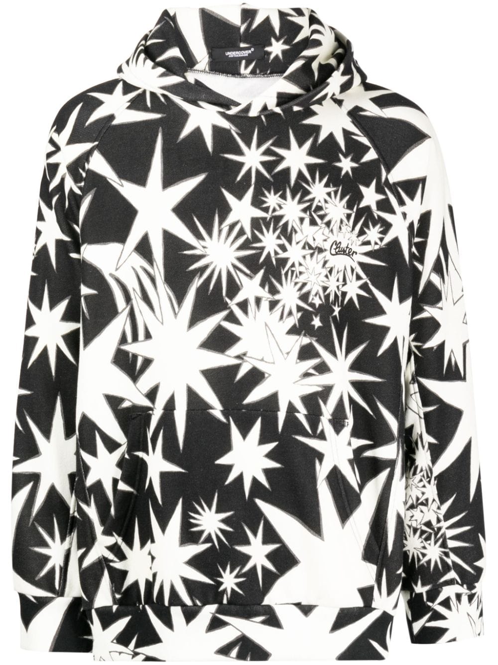 Undercover Hoodie met sterprint Zwart