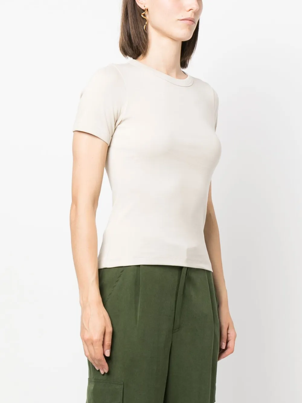 Flore Flore Car Crew-neck Cotton T-shirt In Neutrals