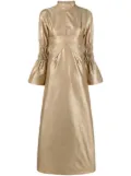 DESTREE Keith metallic-finish midi dress - Gold