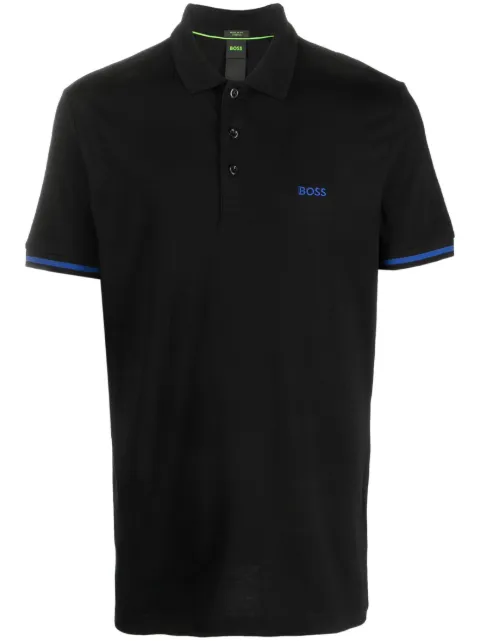 BOSS Camisa polo com logo bordado