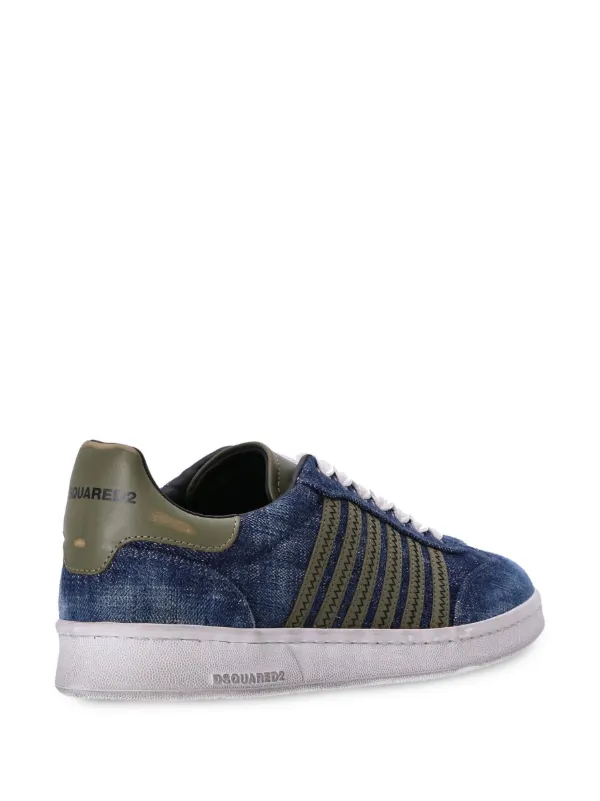 Blue denim lace up sneaker sales
