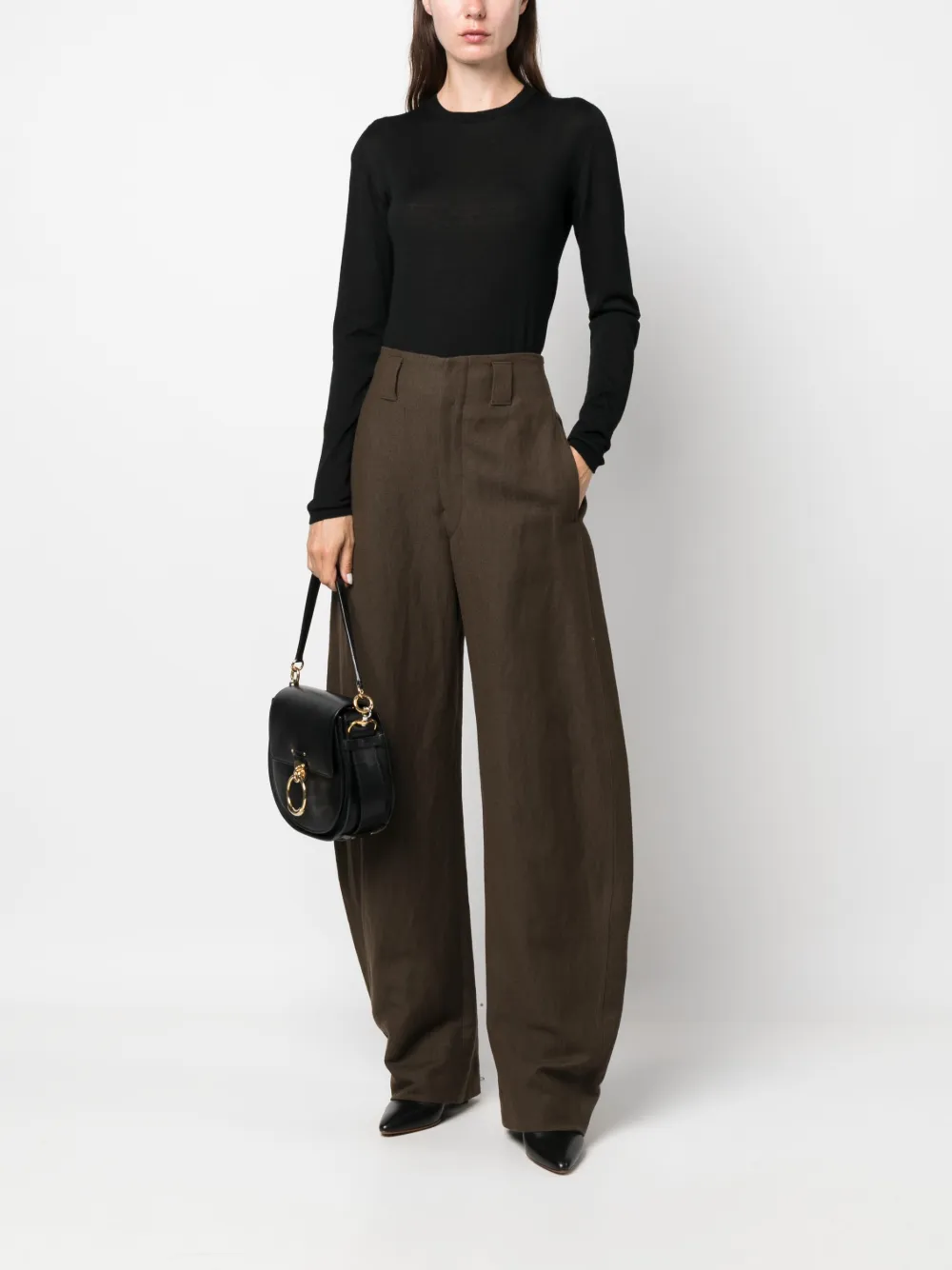 Max Mara Trui met ronde hals Zwart