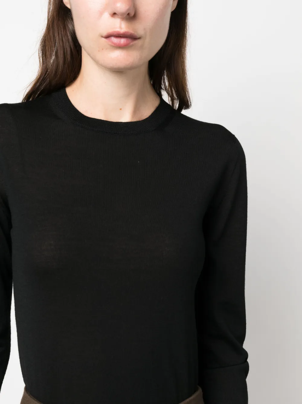 Max Mara Trui met ronde hals Zwart
