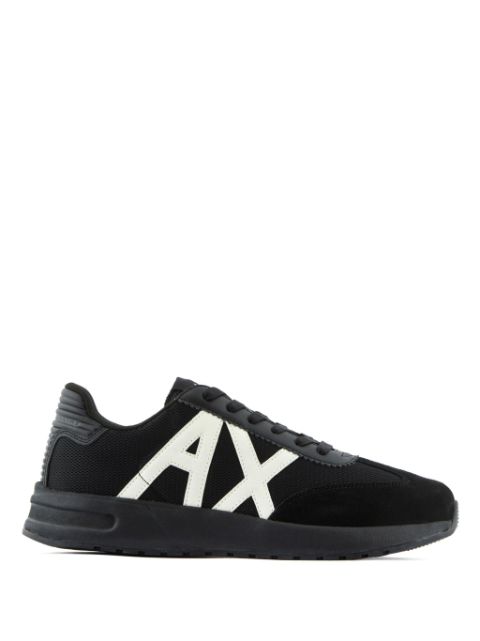 Armani Exchange logo-patch panelled-design sneakers Men