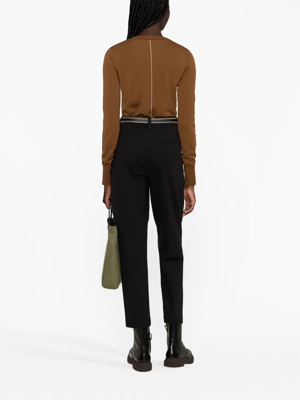 Shop Brunello Cucinelli Elasticated-waist Slouchy Trousers In Black