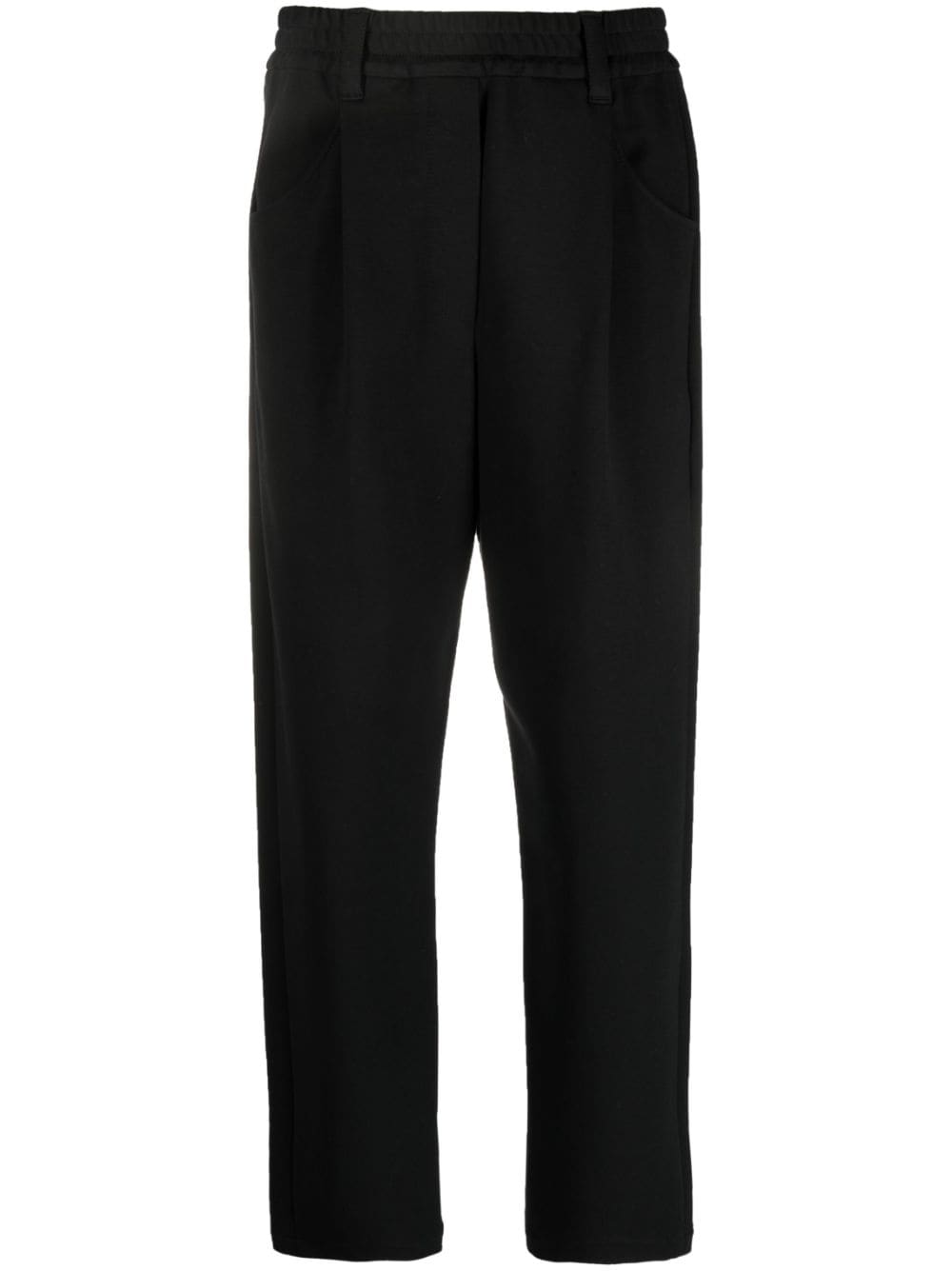 Brunello Cucinelli Elasticated-waist Slouchy Trousers In Black
