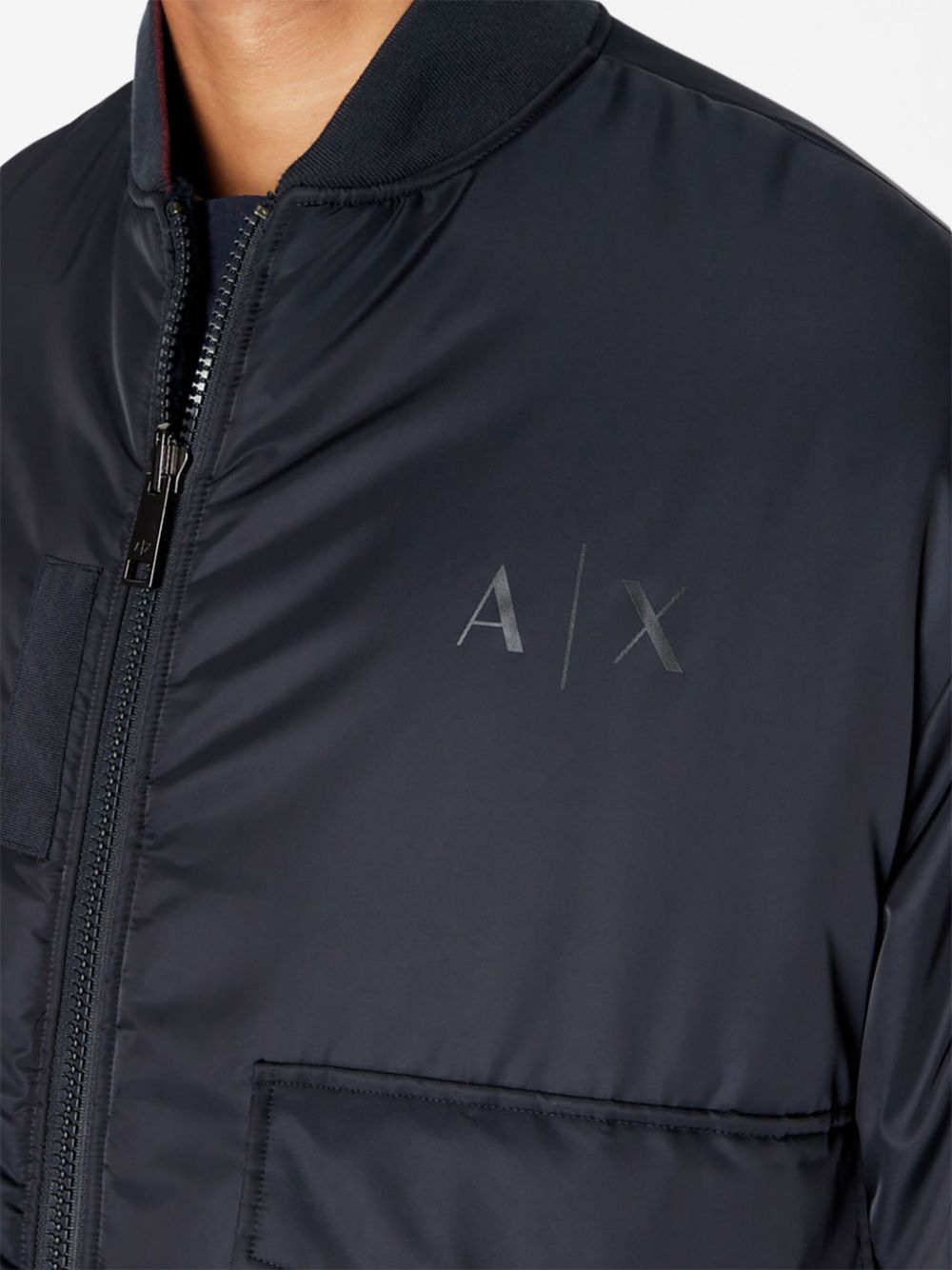 Armani Exchange reversible Sherpa-fleece bomber jacket Men