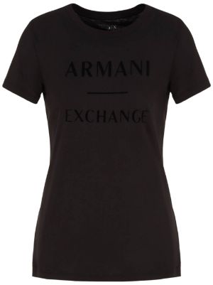 Armani Exchange logo print Cotton T shirt Farfetch