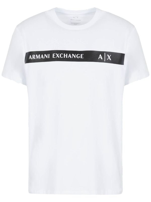 Armani Exchange logo-print short-sleeve T-shirt - Farfetch