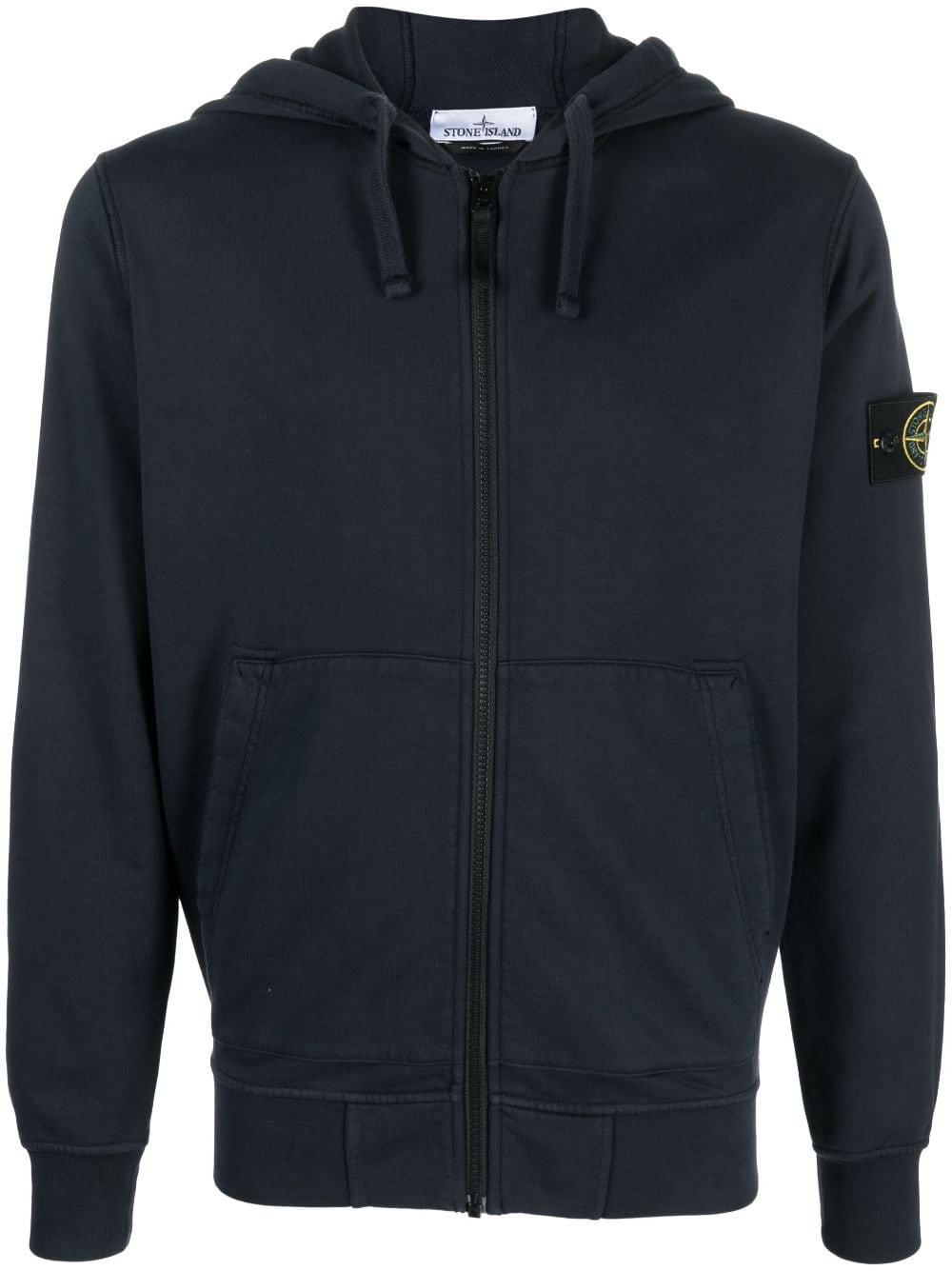 Stone Island Hoodie met logopatch Blauw