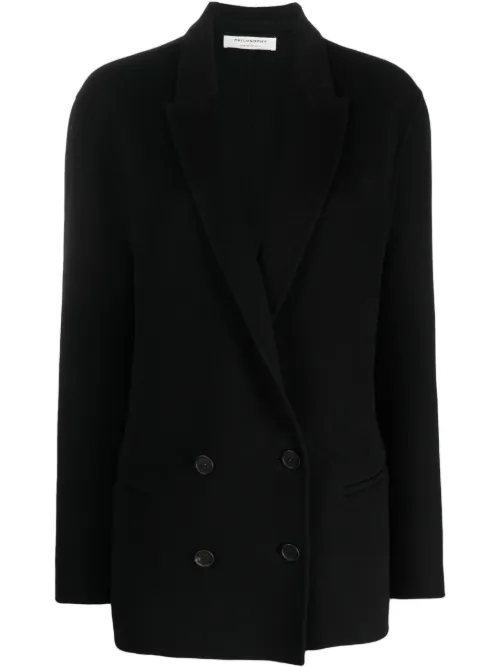 Blazer feutré à boutonnière croisée - Philosophy Di Lorenzo Serafini - Modalova