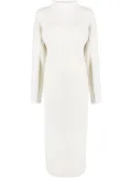 DESTREE Jadé exposed-seam midi dress - White