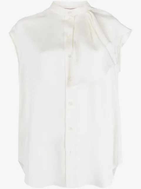Alexander McQueen sleeveless ruffled blouse