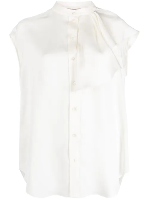 Blouse sans manches à volants - Alexander McQueen - Modalova