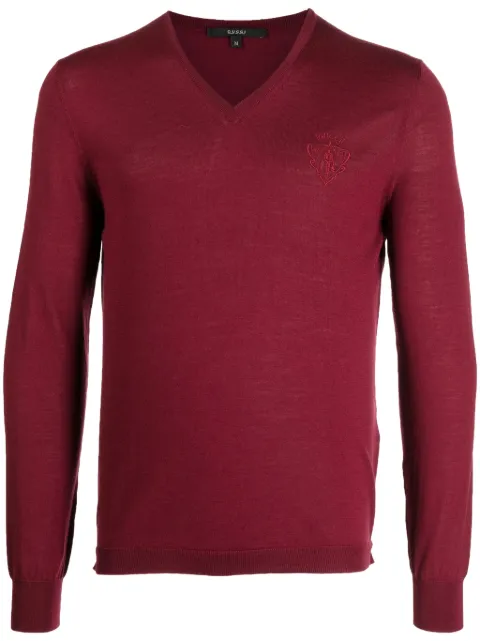 Gucci logo-embroidered wool jumper