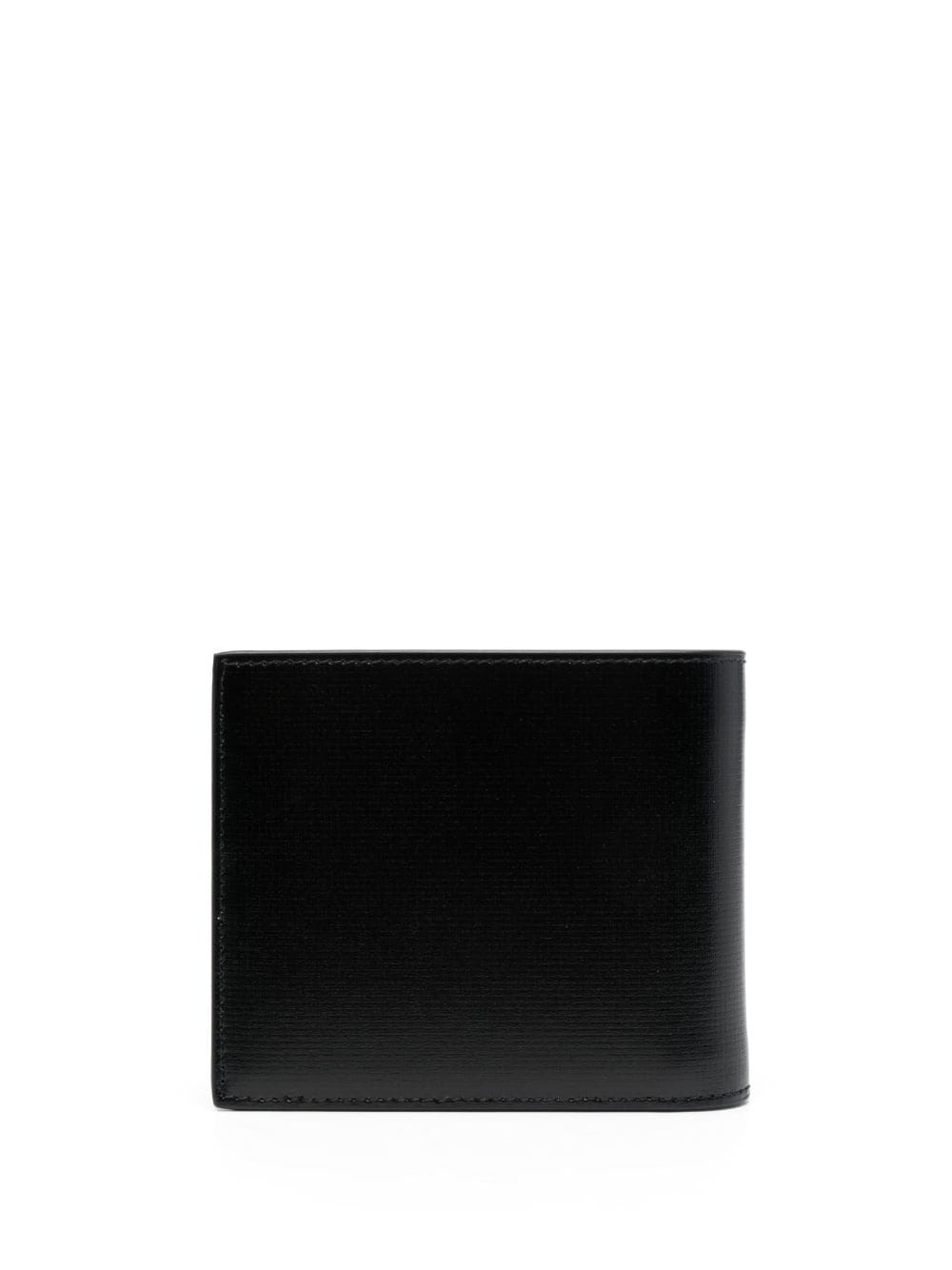 Shop Givenchy Logo-stamp Leather Wallet In Schwarz