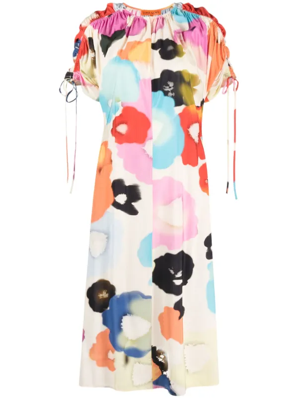 Stine Goya Funda floral-print Midi Dress - Farfetch