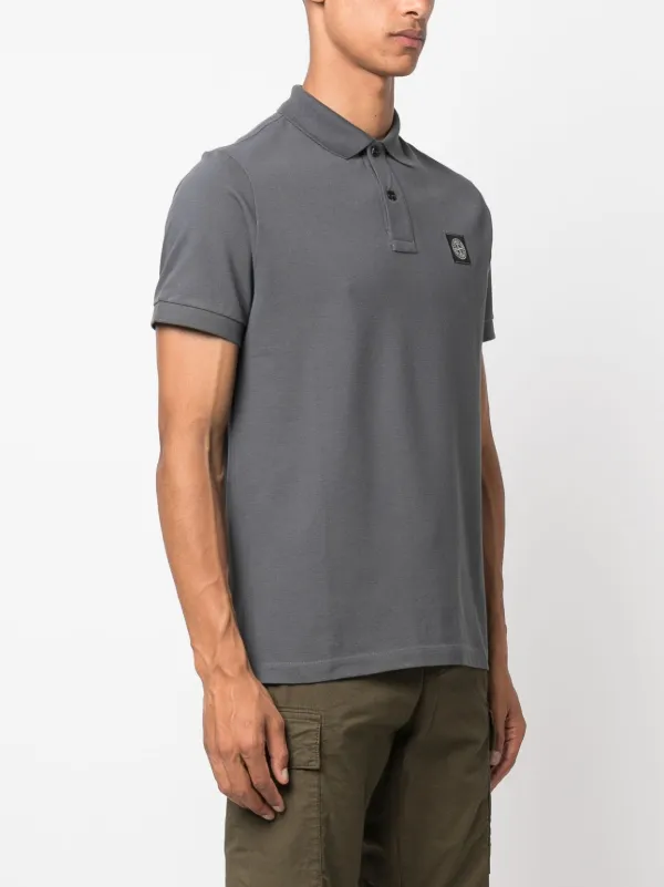 Slim fit stone island on sale polo