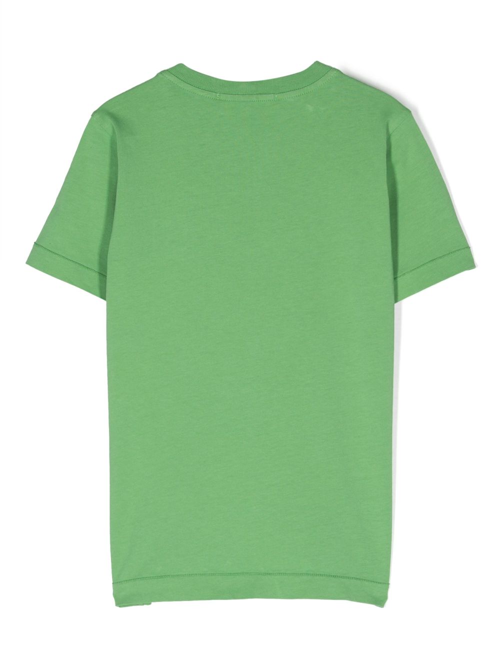 Stone Island Junior logo-patch cotton T-shirt - Groen