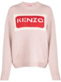 Kenzo Paris logo-intarsia jumper - Pink