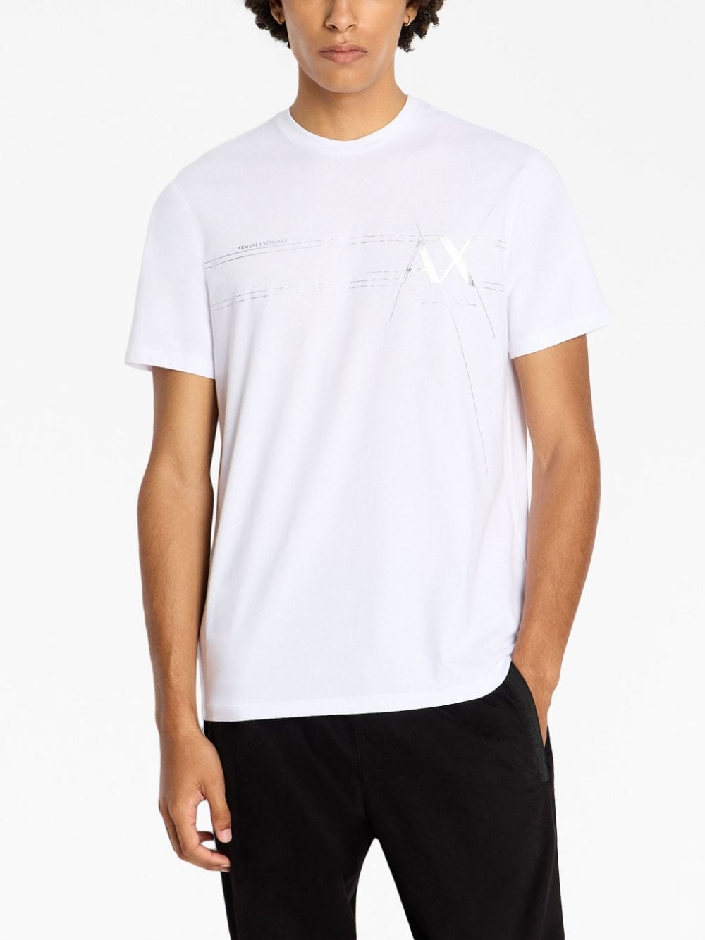 Armani Exchange T-shirt met logoprint - Wit