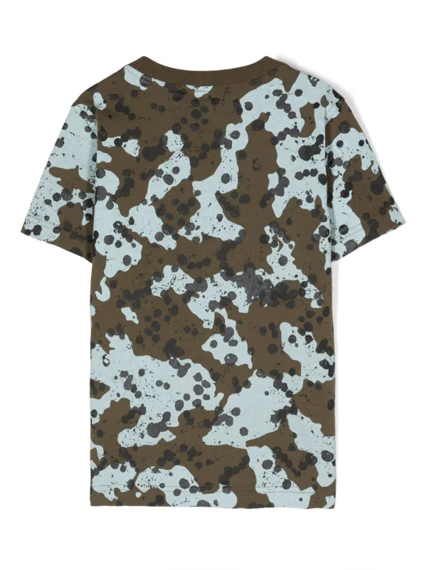 Stone  Junior カモフラージュ Tシャツ Stone Island Junior カモフラージュ Tシャツ | グリーン | FARFETCH JP