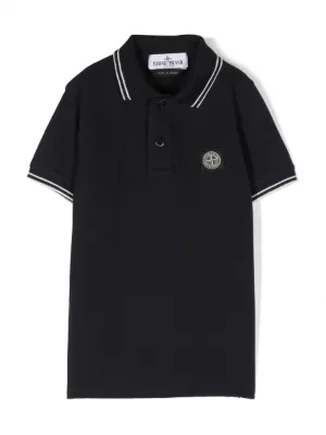 Boys stone island outlet polo shirt