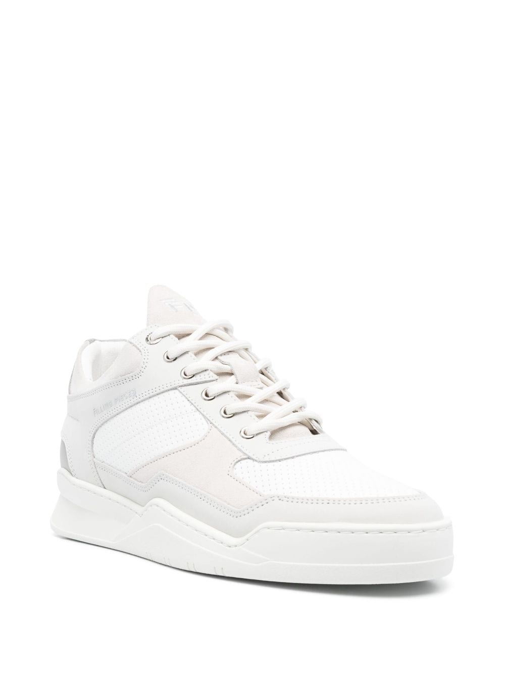Filling Pieces panelled low-top sneakers - Wit
