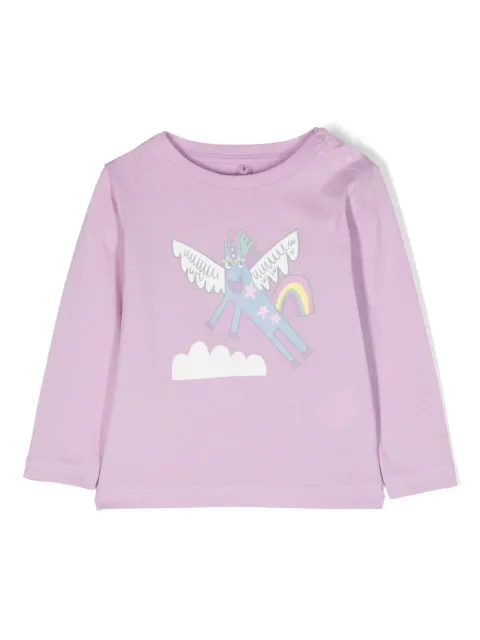 Stella McCartney Kids T-shirt a maniche lunghe con stampa
