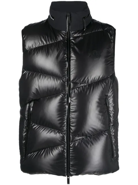 Moncler chaleco capitonado con cierre