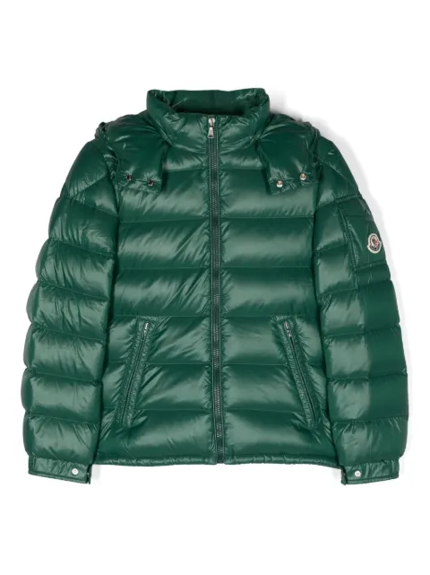 Moncler Enfant logo-patch hooded padded jacket 