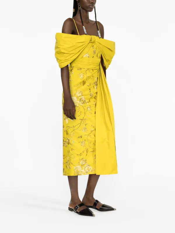 erdem off shoulder dress Erdem Embellished Off-the-shoulder Silk-chiffon Gown - Women - Pink Dresses