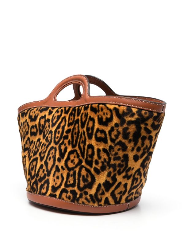 Leopard store bucket bag