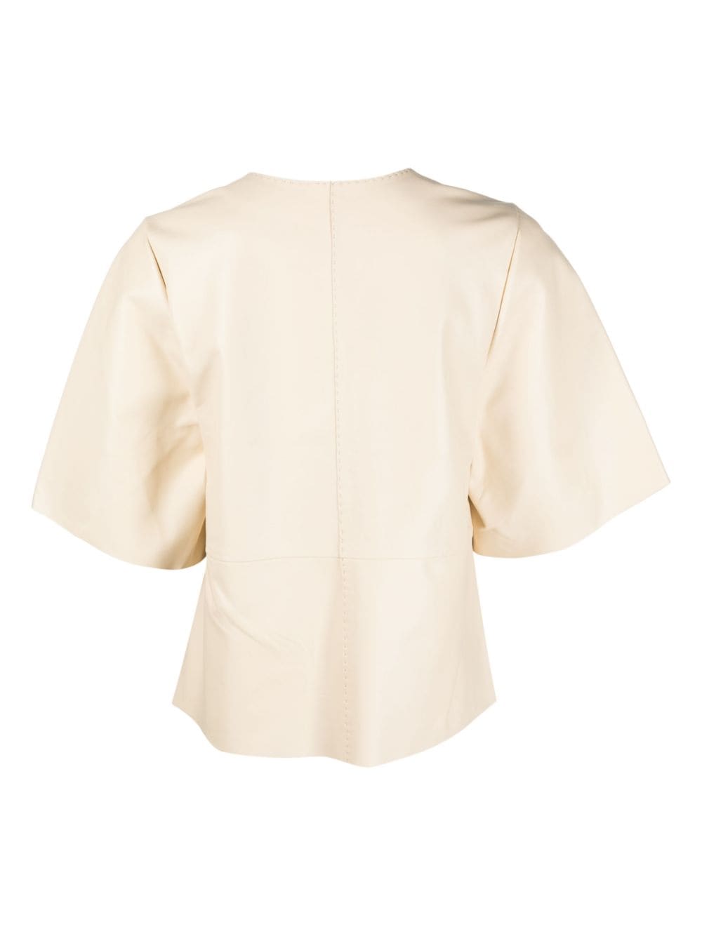 By Malene Birger Leren top - Beige