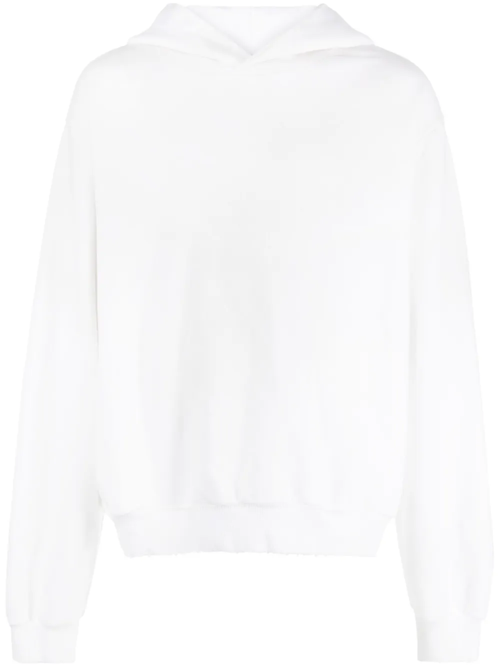 Acne Studios logo-print drop-shoulder hoodie | White | Image 1