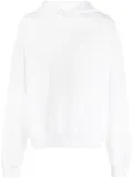 Acne Studios logo-print drop-shoulder hoodie - White