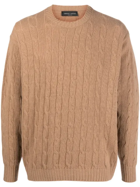 Roberto Collina cable-knit merino-cashmere blend jumper