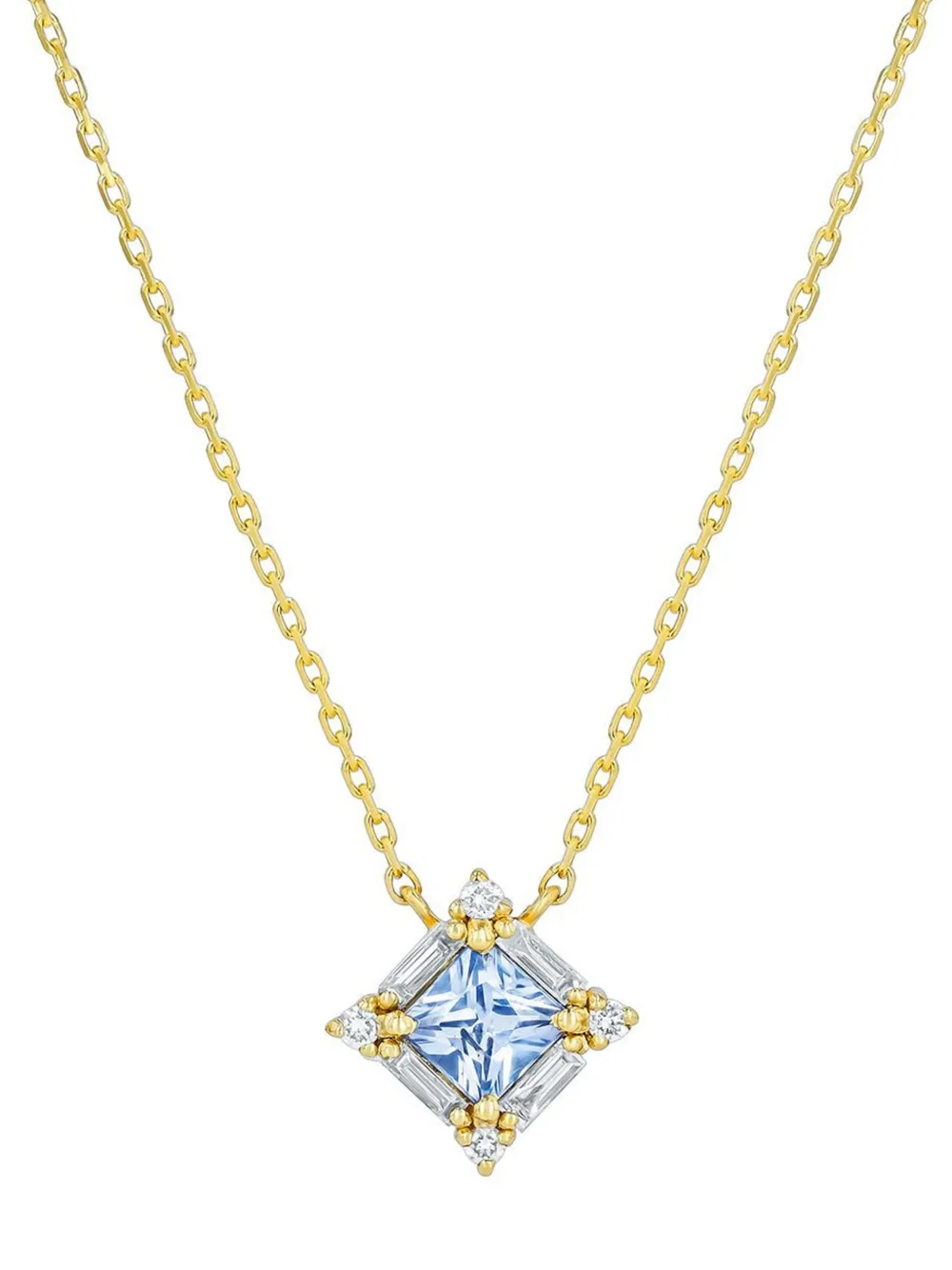 Suzanne Kalan Collana Princess in oro giallo 18kt con diamanti e zaffiri