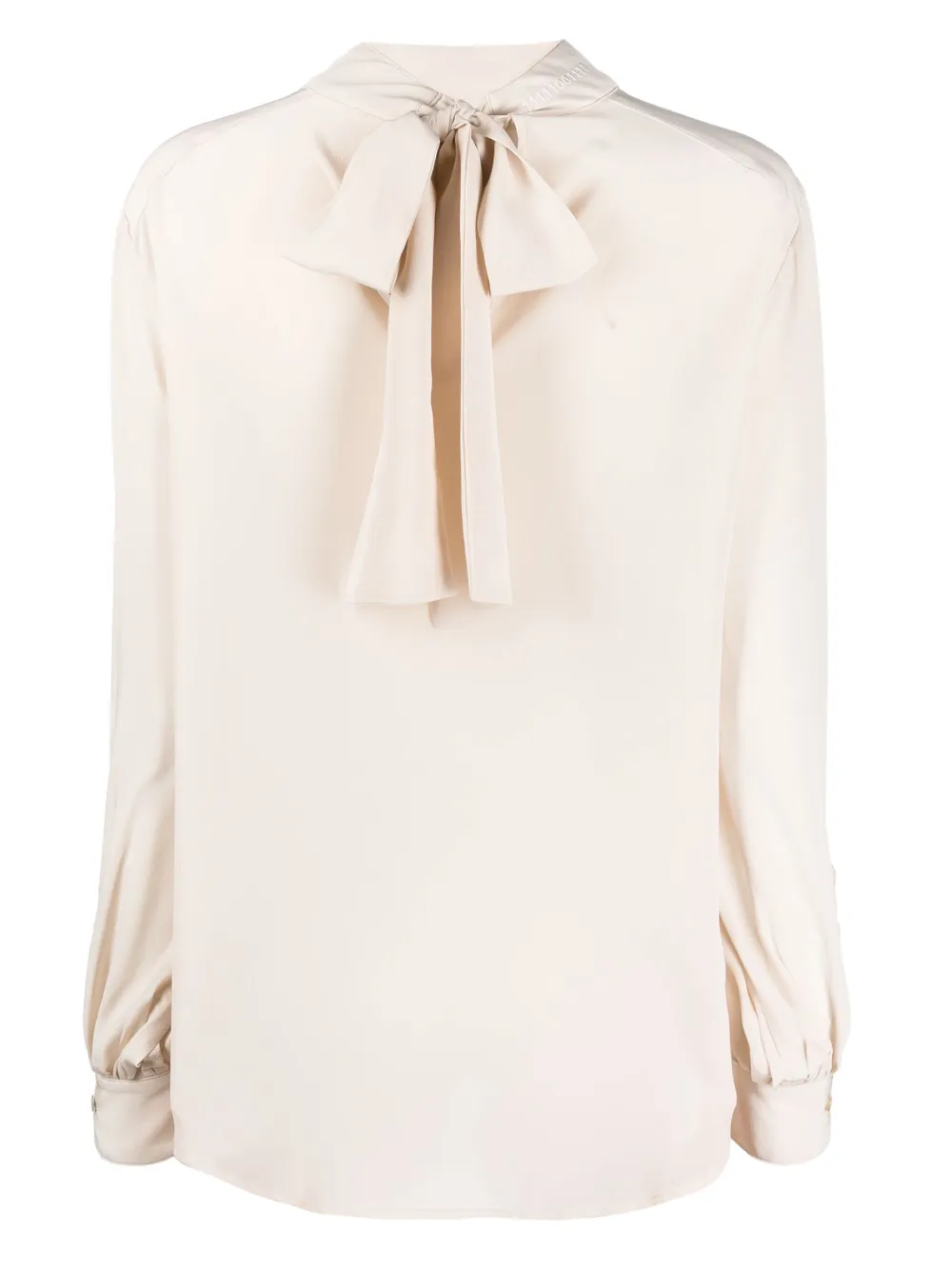 Société Anonyme bow-detail silk blouse - Beige